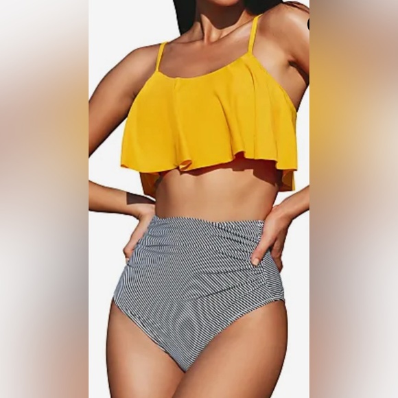 cupshe  Bikini Set for  Women's High Waisted Bikini Set Swimsuit Size M - Picture 4 of 6